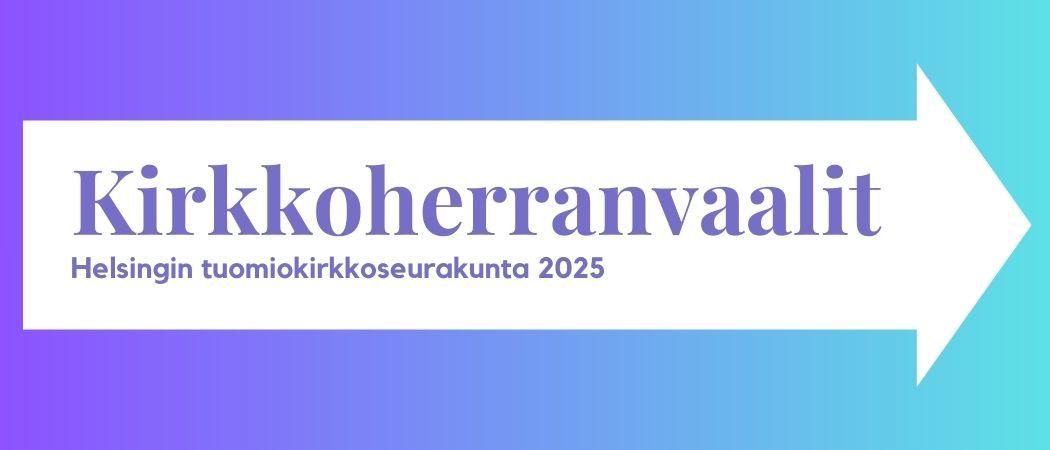 Kirkkoherranvaalit Tuomiokirkkoseurakunta 2025 banneri